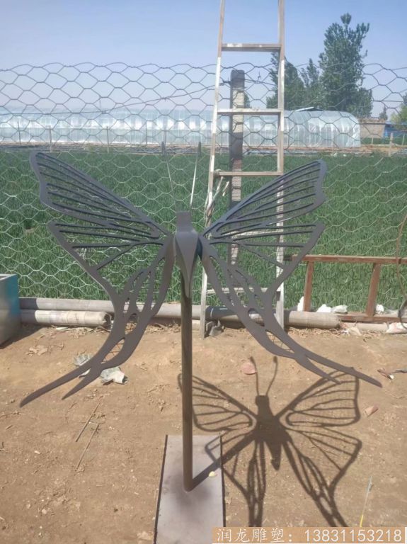 不銹鋼蝴蝶雕塑，花園蝴蝶雕塑1