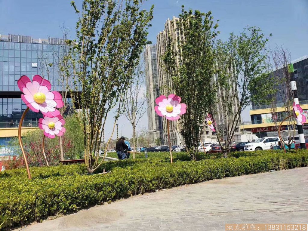 不銹鋼花型雕塑，花朵雕塑3